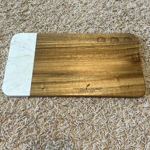 New Young Living Exclusive Wood Charcuterie Cheese Board Platter